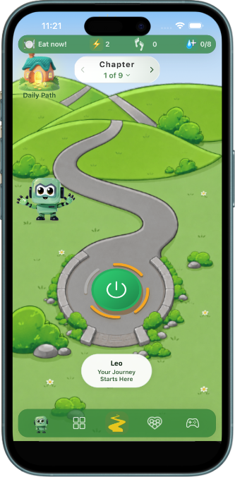 Pocket Power app showing PAPi Pathway guided programme progress