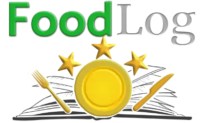 Plate icon with stars and cutlery representing Pocket Power’s Food Log with Symptom Tracking — a tool linking what you eat to how you feel.